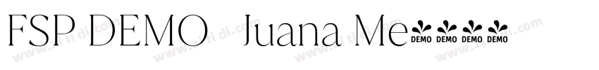 FSP DEMO   Juana Me字体转换